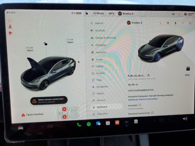 5YJ3E1EA9MF027274 | 2021 TESLA MODEL 3