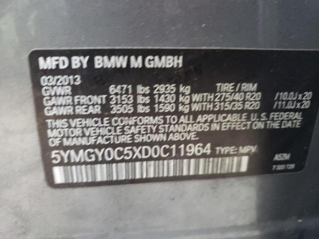 5YMGY0C5XD0C11964 2013 BMW X5, photo no. 13