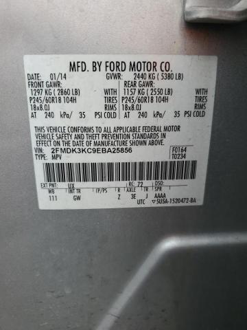 2FMDK3KC9EBA25856 | 2014 FORD EDGE LIMIT