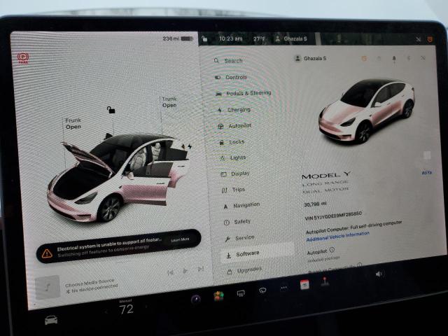 5YJYGDEE9MF285850 | 2021 TESLA MODEL Y