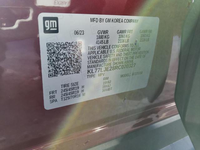 2024 CHEVROLET TRAX 2RS KL77LJE28RC070327