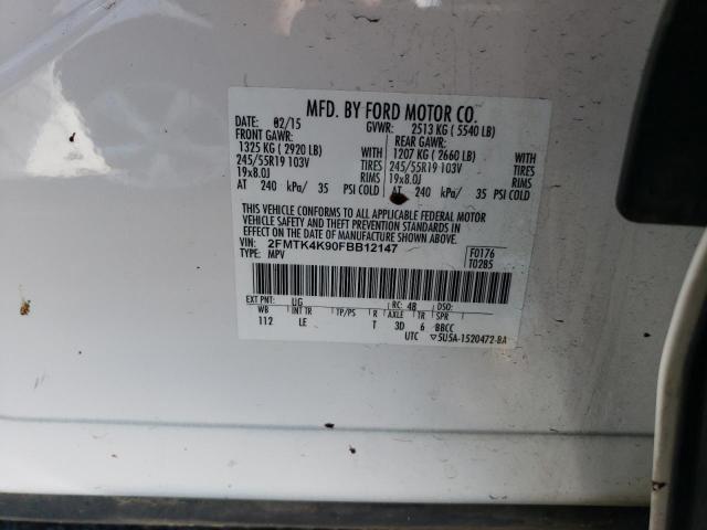 2FMTK4K90FBB12147 | 2015 FORD EDGE TITAN