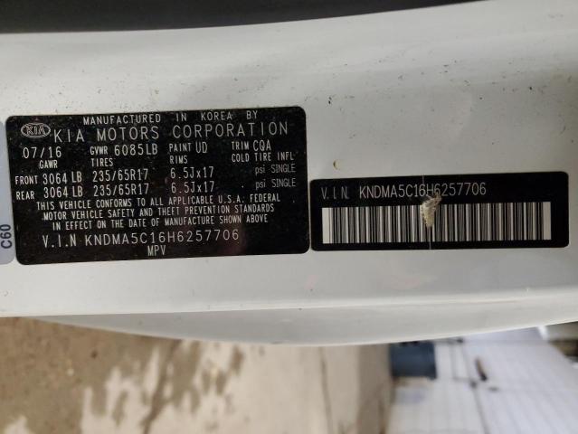 2017 KIA SEDONA L - KNDMA5C16H6257706