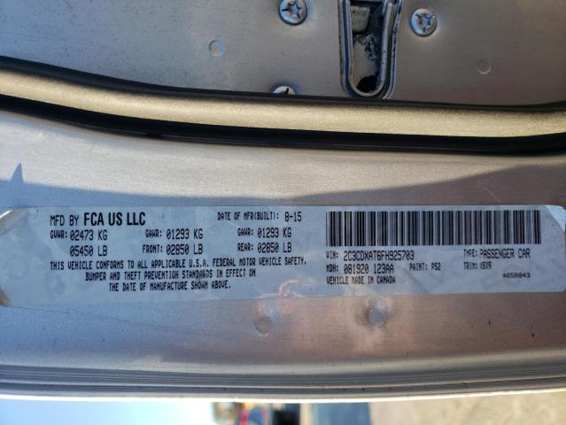 2015 DODGE CHARGER PO - 2C3CDXAT6FH925703