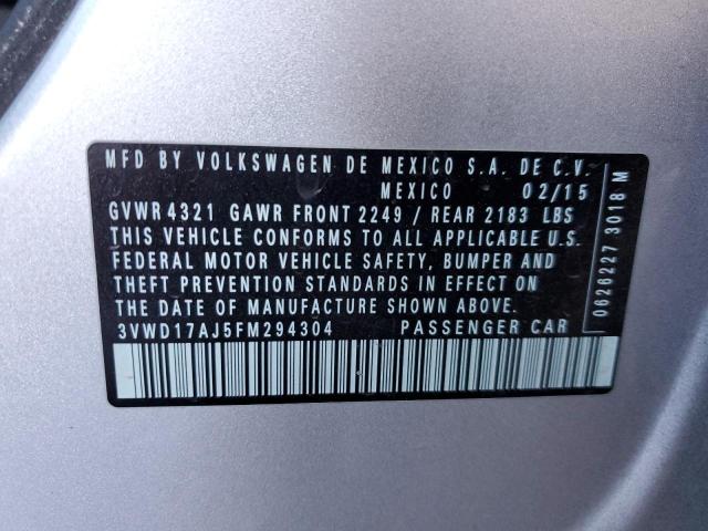 2015 VOLKSWAGEN JETTA SE 3VWD17AJ5FM294304