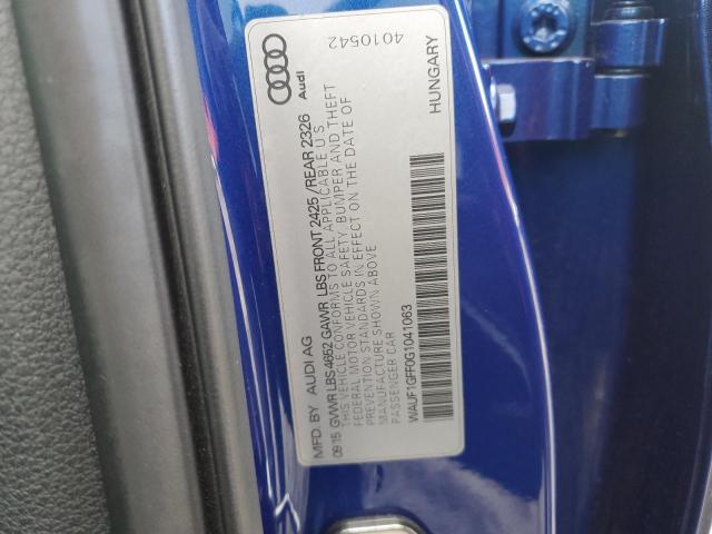 2016 AUDI S3 PRESTIG - WAUF1GFF0G1041063