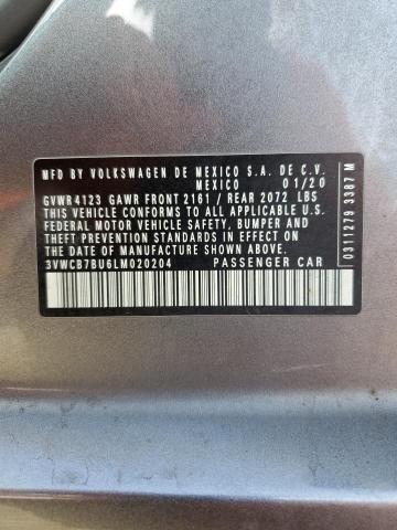 2020 VOLKSWAGEN JETTA S 3VWCB7BU6LM020204