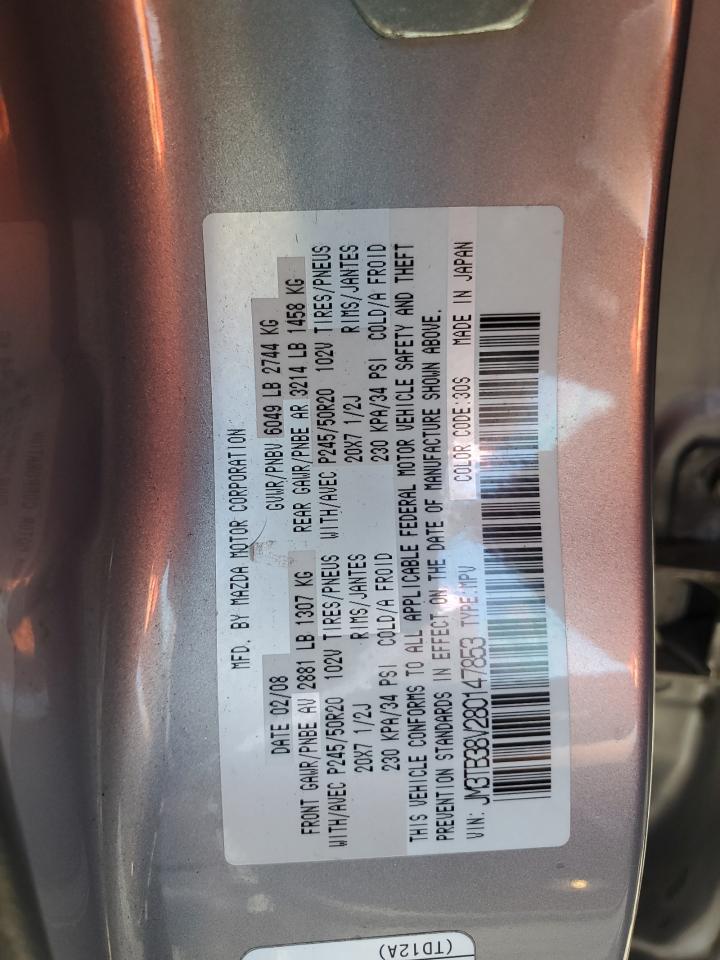 JM3TB38V280147853 2008 Mazda Cx-9