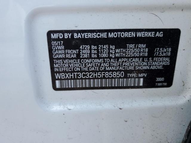 VIN WBXHT3C32H5F85850 2017 BMW X1, Xdrive28I no.13