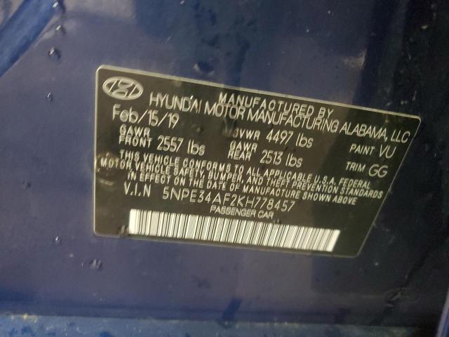 5NPE34AF2KH778457 | 2019 HYUNDAI SONATA LIM