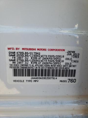 JA4AD3A33EZ007914 | 2014 MITSUBISHI OUTLANDER