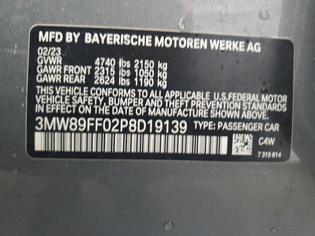 3MW89FF02P8D19139 | 2023 BMW 330XI