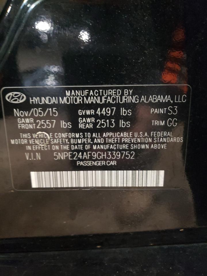 5NPE24AF9GH339752 2016 Hyundai Sonata Se