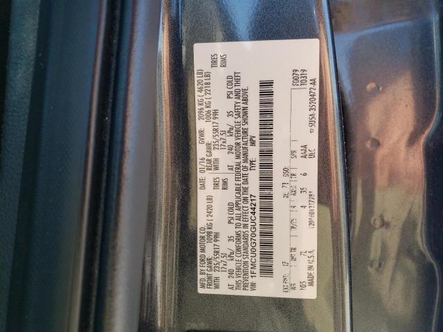 2016 Ford Escape Se VIN: 1FMCU0G70GUC44217 Lot: 38537834