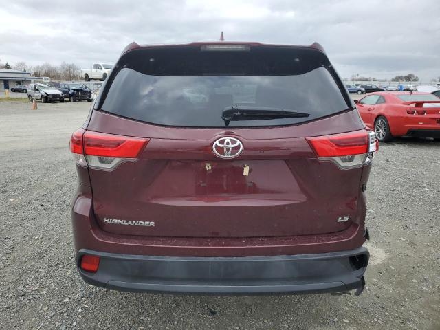 5TDZZRFH9KS340634 | 2019 Toyota highlander le