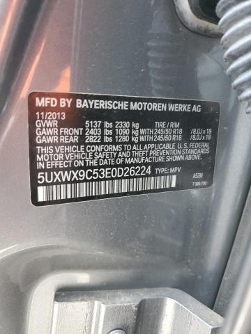 5UXWX9C53E0D26224 | 2014 BMW X3 XDRIVE2