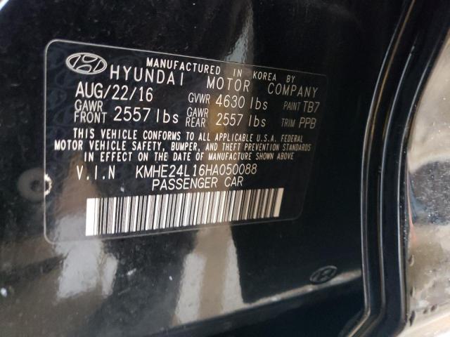 KMHE24L16HA050088 | 2017 HYUNDAI SONATA HYB