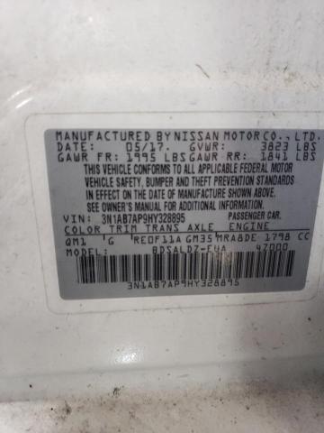 3N1AB7AP9HY328895 | 2017 NISSAN SENTRA S