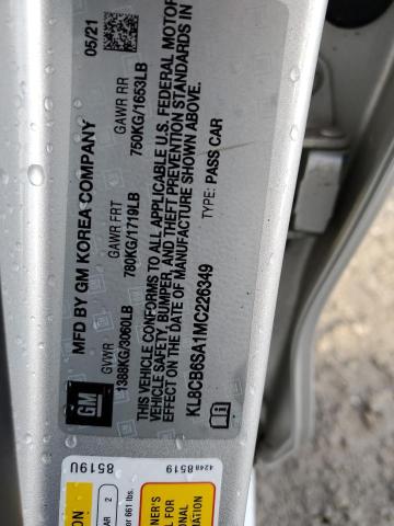 2021 CHEVROLET SPARK LS - KL8CB6SA1MC226349