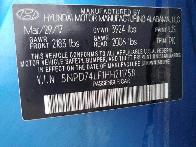 VIN 4T1BF1FK6HU366390 2017 Toyota Camry, SE no.12