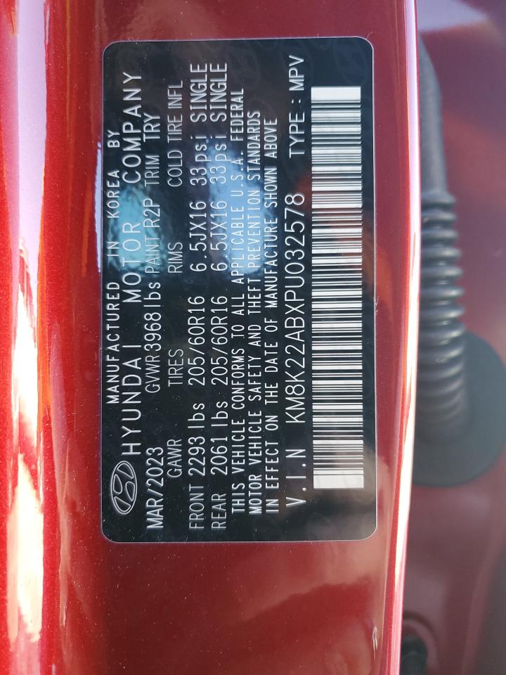 KM8K22ABXPU032578 2023 Hyundai Kona Se