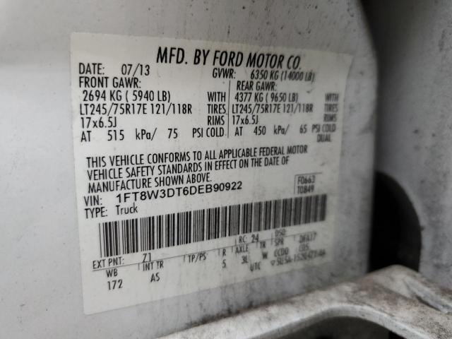 1FT8W3DT6DEB90922 | 2013 Ford f350 super duty