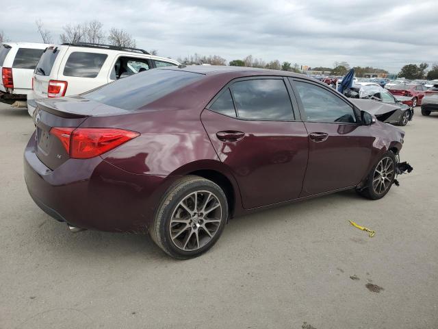 Sedans TOYOTA COROLLA 2017 Burgundy