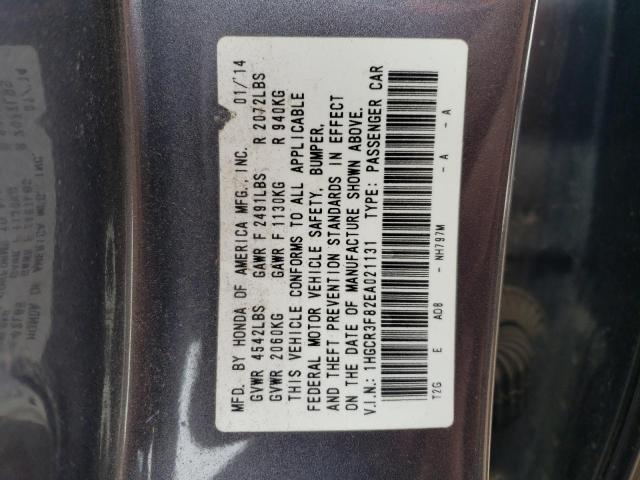 1HGCR3F82EA021131 | 2014 HONDA ACCORD EXL