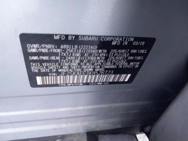 2019 SUBARU FORESTER P - JF2SKAEC3KH526723