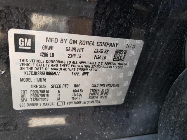 2020 CHEVROLET TRAX LS KL7CJKSB6LB065977