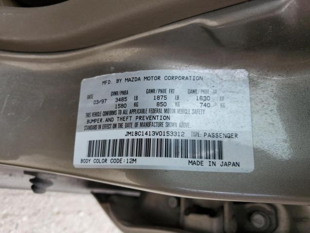 1997 Mazda Protege Dx VIN: JM1BC1413V0153312 Lot: 56004354