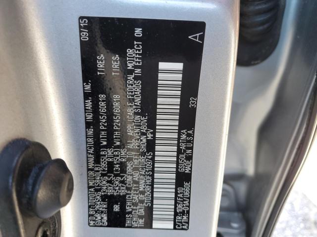 VIN 5TDZKRFH0FS109745 2015 Toyota Highlander, LE no.13