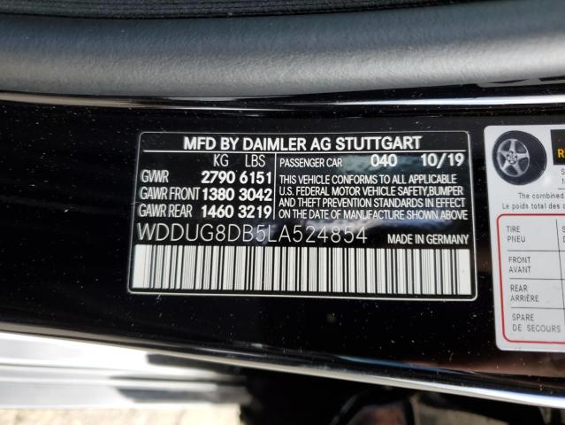 2020 MERCEDES-BENZ S 560 - WDDUG8DB5LA524854