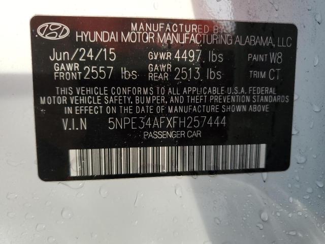 5NPE34AFXFH257444 | 2015 HYUNDAI SONATA SPO