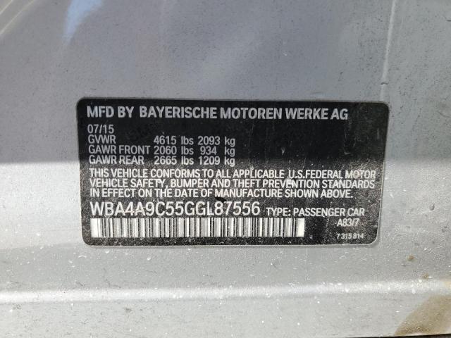 VIN WBA4A9C55GGL87556 2016 BMW 4 Series, 428 I Gran... no.12