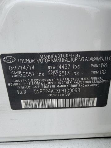 5NPE24AFXFH109068 | 2015 HYUNDAI SONATA SE