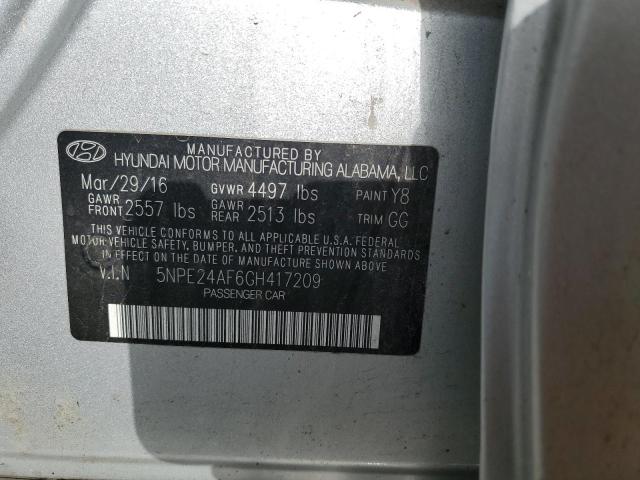 5NPE24AF6GH417209 | 2016 HYUNDAI SONATA SE