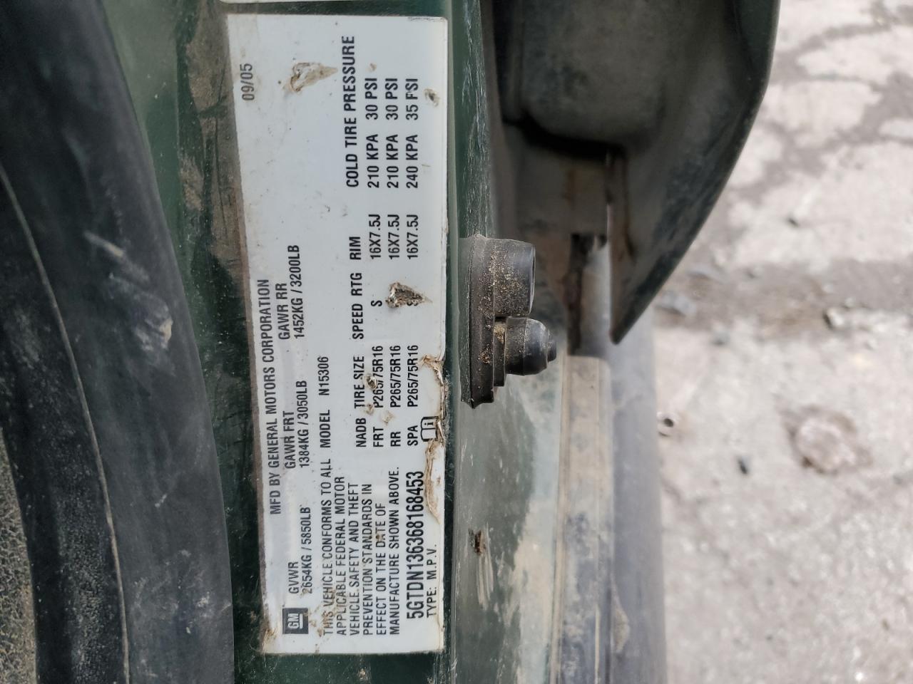 5GTDN136368168453 2006 Hummer H3