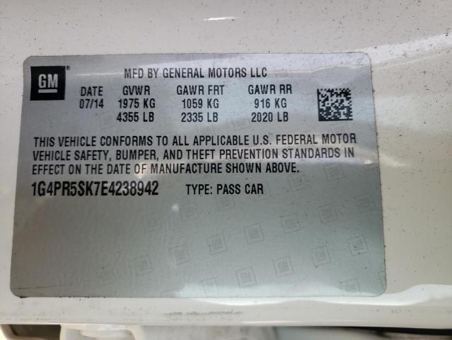 1G4PR5SK7E4238942 | 2014 BUICK VERANO CON