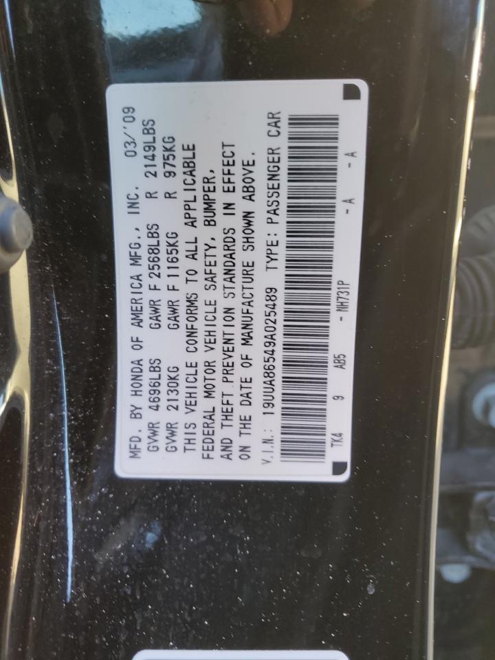 19UUA86549A025489 2009 Acura Tl