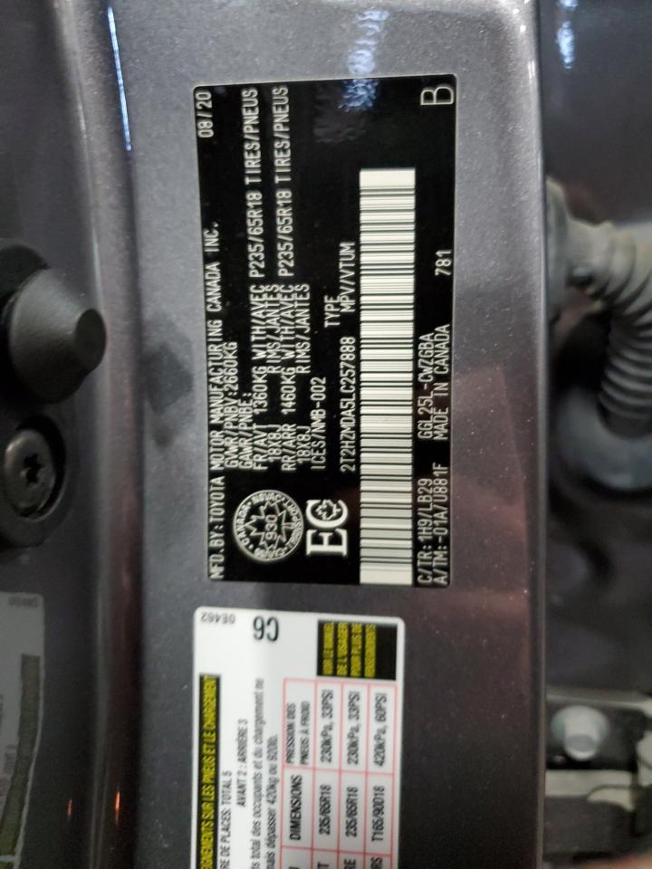 2T2HZMDA5LC257888 2020 Lexus Rx 350