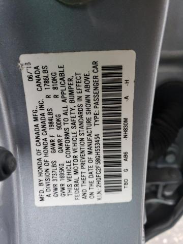 2HGFC2F58GH553454 | 2016 HONDA CIVIC LX