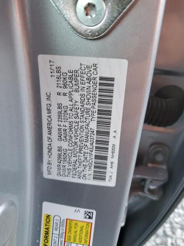 1HGCV1F43JA037247 | 2018 HONDA ACCORD EX