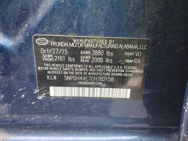 2016 HYUNDAI ELANTRA SE - 5NPDH4AE7GH782158