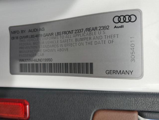 WAULMAF48JN019950 2018 AUDI A4, photo no. 12