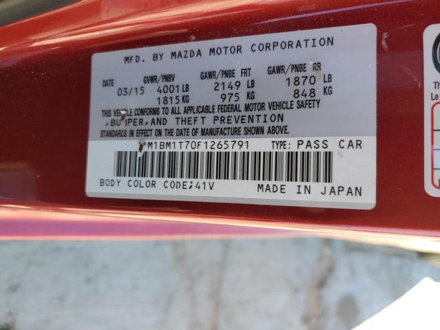 2015 MAZDA 3 SV - JM1BM1T70F1265791