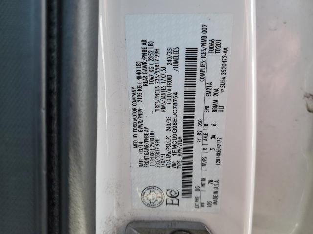 1FMCU9G98EUC78764 | 2014 FORD ESCAPE SE