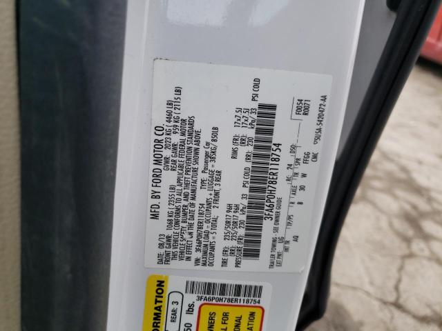 3FA6P0H78ER118754 | 2014 FORD FUSION SE