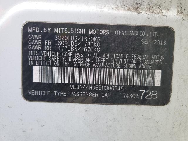 ML32A4HJ6EH006245 | 2014 MITSUBISHI MIRAGE ES