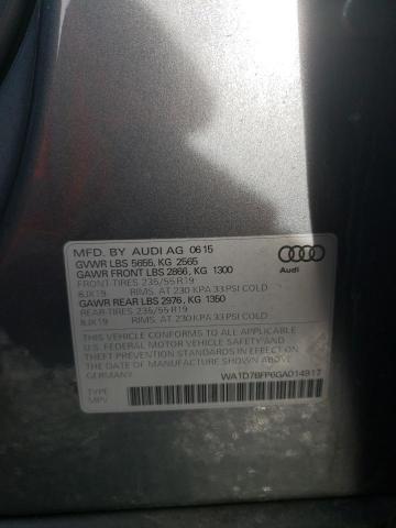 2016 AUDI Q5 PREMIUM WA1D7BFP6GA014917